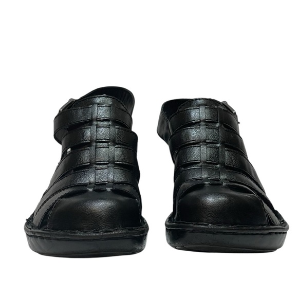 B.O.C. BORN CONCEPT BLACK FISHERMANS WOVEN SLINGBACK SANDALS SZ 9 MED EUC - Picture 5 of 11